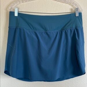 Athleta Teal Run With It Skort women’s large blue